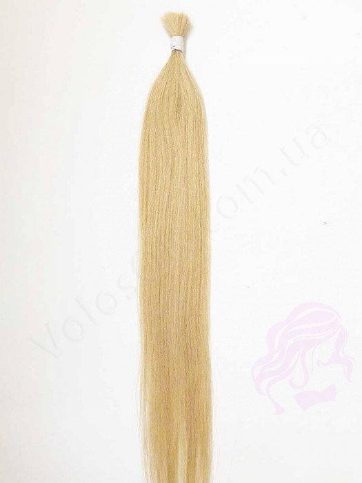 Волосся для нарощування в зрізі 60 см, 50 грам, світлий блонд №613