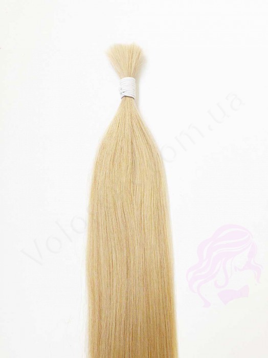 Волосся для нарощування в зрізі 60 см, 50 грам, світлий блонд №613